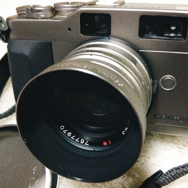 のぶ様専用/コンタックス CONTAX G1+metal hood gg-2 スマホ/家電/カメラのカメラ(フィルムカメラ)の商品写真