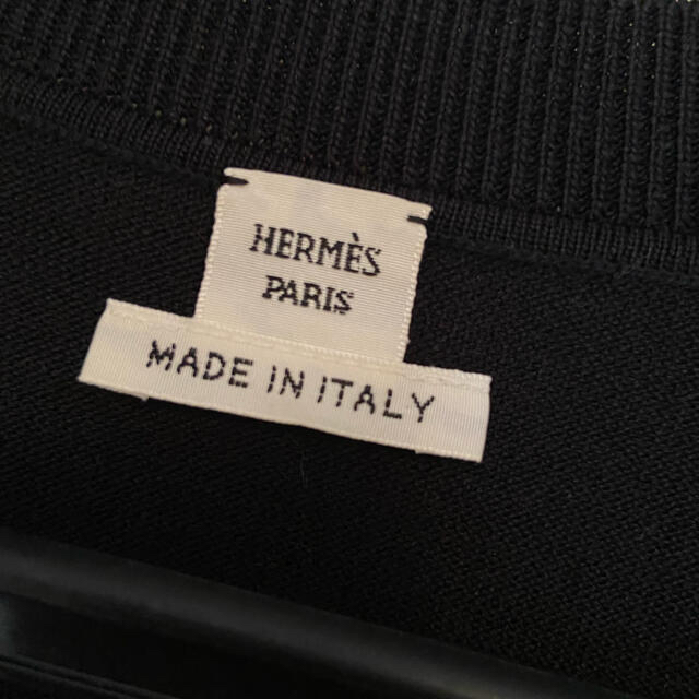 新品 Hermes - エルメス hリフト カーディガン ブラック36 の通販 by