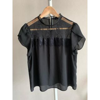 ザラ(ZARA)のレースブラウス❤︎ZARA BASIC(シャツ/ブラウス(半袖/袖なし))