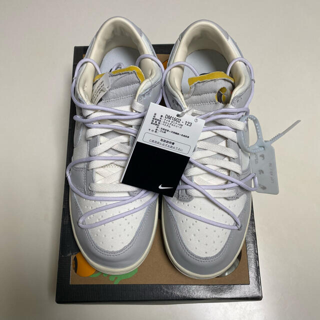 NIKE オフ ホワイト Off-White dunk 49/50 lot 49