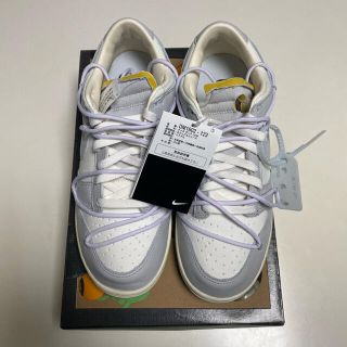 ナイキ(NIKE)のNIKE オフ ホワイト Off-White dunk 49/50 lot 49(スニーカー)