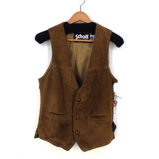 ショット(schott)のSchott（ショット） クルミボタン スウェードベスト メンズ トップス(ベスト)