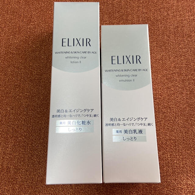 ELIXIR(エリクシール)の新品未開封❤︎エリクシールホワイト❤︎クリアローション&エマルジョン❤︎しっとり コスメ/美容のスキンケア/基礎化粧品(化粧水/ローション)の商品写真