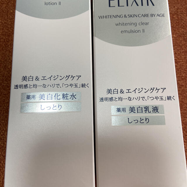 ELIXIR(エリクシール)の新品未開封❤︎エリクシールホワイト❤︎クリアローション&エマルジョン❤︎しっとり コスメ/美容のスキンケア/基礎化粧品(化粧水/ローション)の商品写真