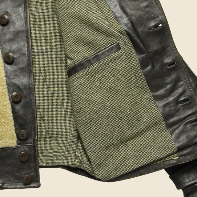 RRL - 新品*RRL*シアリングレザー モト ジャケット*XS RRL - 新品*RRL*シアリングレザー モト ジャケット*XS