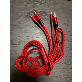 3in1ケーブル Micro+Dual Lightning 1.2m(バッテリー/充電器)