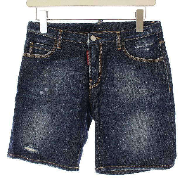 ディースクエアード ハーフパンツ ショートパンツ デニム M インディゴ