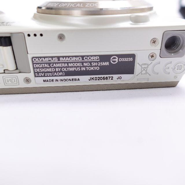 OLYMPUS(オリンパス)のOLYMPUS　デジタルカメラ SH-25MR　ホワイト スマホ/家電/カメラのカメラ(コンパクトデジタルカメラ)の商品写真