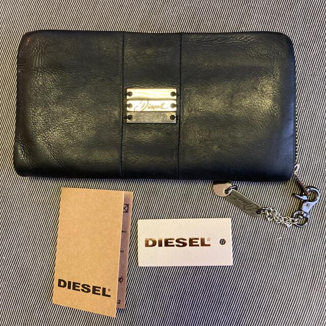 DIESEL(ディーゼル)のディーゼル長財布、黒 メンズのファッション小物(長財布)の商品写真