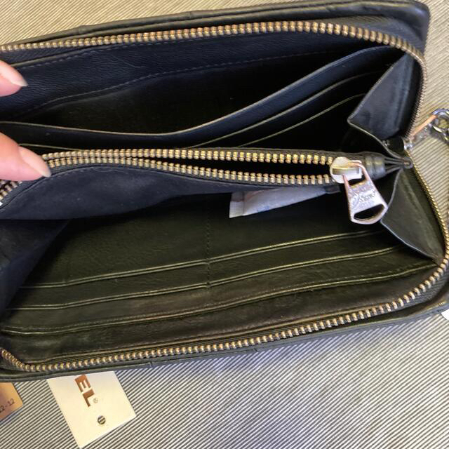 DIESEL(ディーゼル)のディーゼル長財布、黒 メンズのファッション小物(長財布)の商品写真
