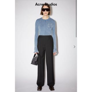 アクネ(ACNE)の【新品未使用】Acne Studios ウールブレンドトラウザーズ(カジュアルパンツ)