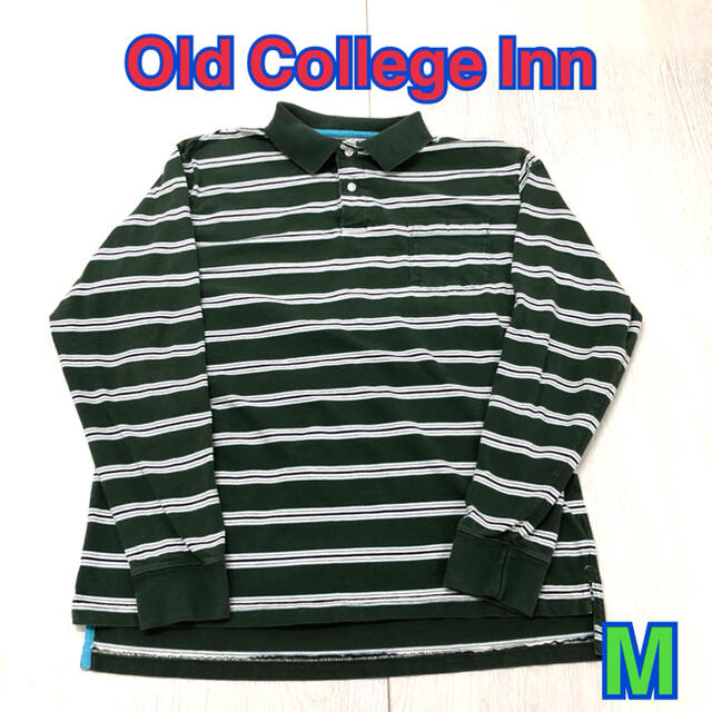 276 USA 古着 Old College Inn 長袖 ポロシャツ M メンズのトップス(ポロシャツ)の商品写真