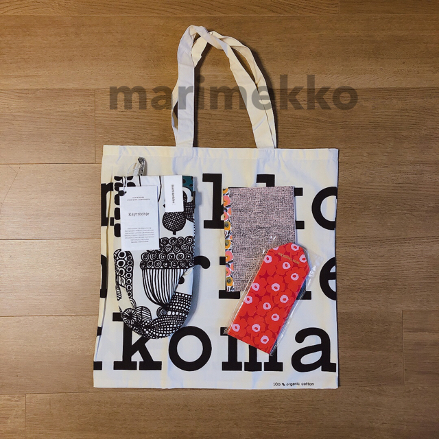 半額 匿名配送 未使用 マリメッコ ミトン トートバッグ marimekko