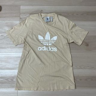 アディダス(adidas)のadidas tシャツ　アイボリー　Mサイズ(Tシャツ(半袖/袖なし))