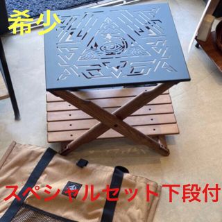 バリスティクス(BALLISTICS)の希少品　DX STAND 下段付＆ブラックデザインツリープレート(テーブル/チェア)