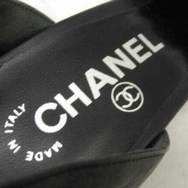 CHANEL(シャネル)の超美品シャネル ココマークレザー パンプス #37 1/2  レディースの靴/シューズ(ハイヒール/パンプス)の商品写真