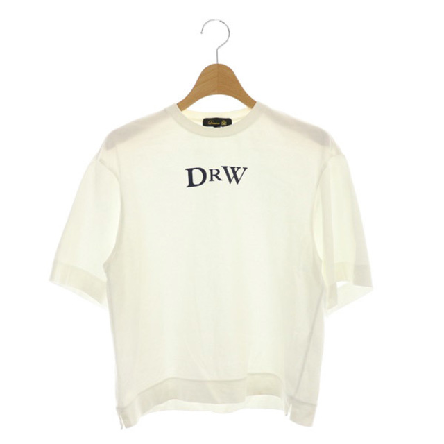 Drawer(ドゥロワー)のドゥロワー プリントエンブレムTEE Tシャツ カットソー 半袖 白 ホワイト レディースのレディース その他(その他)の商品写真