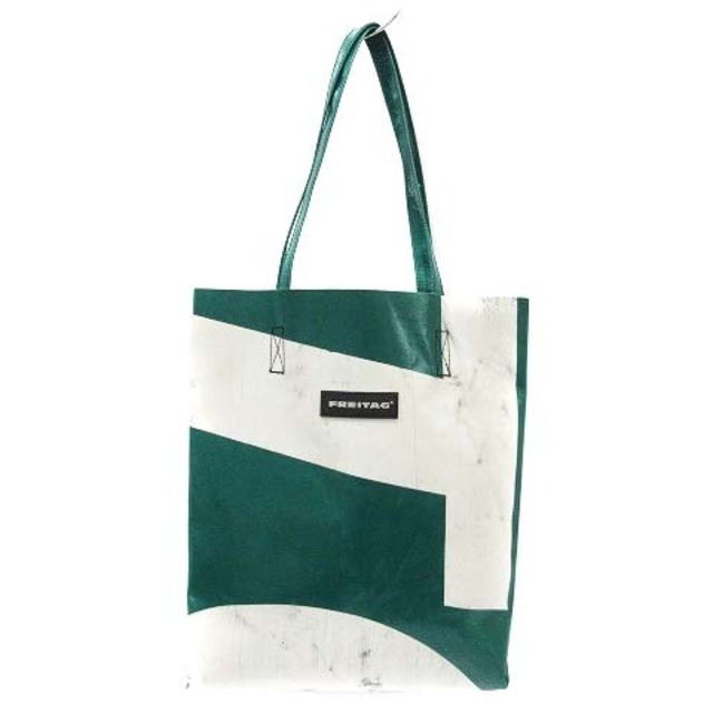 FREITAG(フライターグ)のフライターグ FREITAG トートバッグ PVC USED加工 総柄 ロゴ 緑 レディースのバッグ(トートバッグ)の商品写真