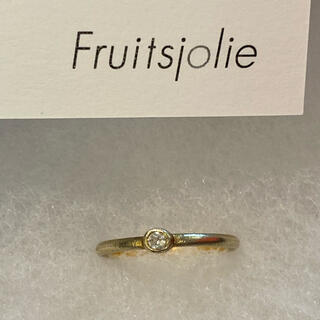 Fruitsjolie フリュイジョリ　ホワイトクォーツ　ピンキー　リング　３号(リング(指輪))