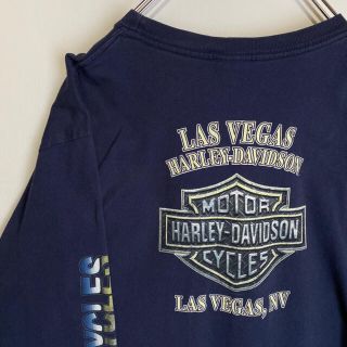 ハーレーダビッドソン(Harley Davidson)のハーレーダビッドソン　ハーレー　ロンT HARLEYDAVIDSON 長袖　古着(Tシャツ/カットソー(七分/長袖))