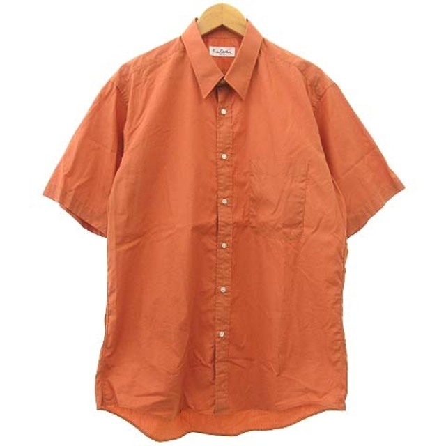 pierre cardin(ピエールカルダン)のPierre Cardinドレスシャツ 半袖 ヴィンテージ LL オレンジ メンズのトップス(シャツ)の商品写真