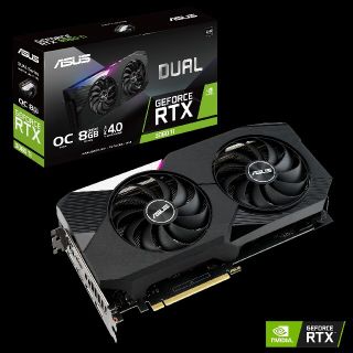 エイスース(ASUS)のDUAL-RTX3060TI-O8G-V2 (LHR)(PCパーツ)