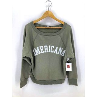 アメリカーナ(AMERICANA)のAmericana（アメリカーナ） フロントプリントスウェット レディース(トレーナー/スウェット)