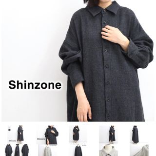 シンゾーン(Shinzone)のザシンゾーン　シャツワンピース　ウール(ロングワンピース/マキシワンピース)