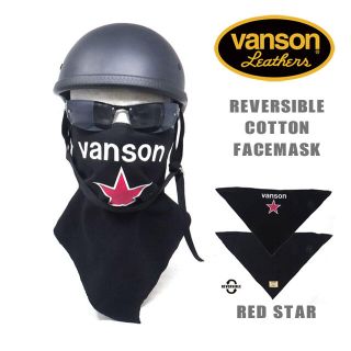 バンソン(VANSON)のバンソン  VANSON バイク用　フェイスマスク　レッドスター　リバーシブル(装備/装具)