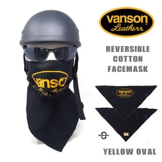 バンソン(VANSON)のVANSON バンソン フェイスマスク　イエローオーバル　正規品　リバーシブル(装備/装具)