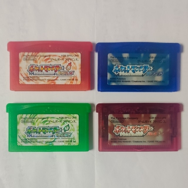 ゲームボーイアドバンス(ゲームボーイアドバンス)のポケットモンスター ルビー サファイア ファイアレッド リーフグリーン GBA エンタメ/ホビーのゲームソフト/ゲーム機本体(携帯用ゲームソフト)の商品写真