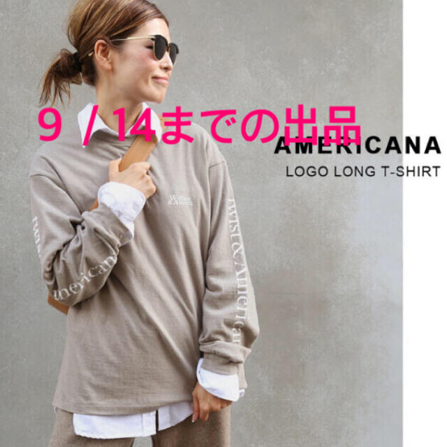 新品【AMERICANA/アメリカーナ】 LOGO LONG Tシャツ 1