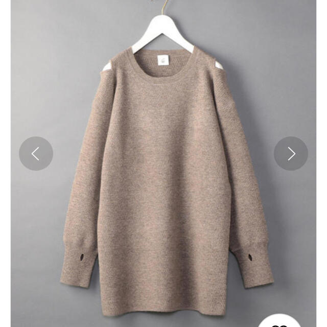 BEAUTY&YOUTH UNITED ARROWS(ビューティアンドユースユナイテッドアローズ)の6(ROKU)♡ SHOULDER 2HOLE KNIT/ニット レディースのトップス(ニット/セーター)の商品写真