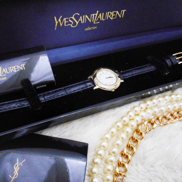 Saint Laurent(サンローラン)の【週末限定値下げ】YSLイヴサンローラン 腕時計 ベルト電池新品 レディース レディースのファッション小物(腕時計)の商品写真