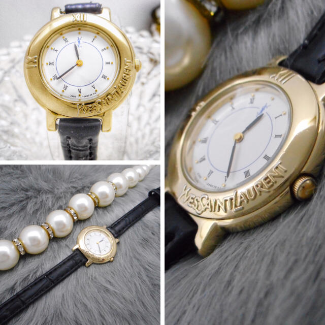 Saint Laurent(サンローラン)の【週末限定値下げ】YSLイヴサンローラン 腕時計 ベルト電池新品 レディース レディースのファッション小物(腕時計)の商品写真