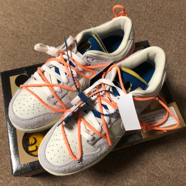 靴/シューズNike x Off-White ダンク LOW ロット19/50 26