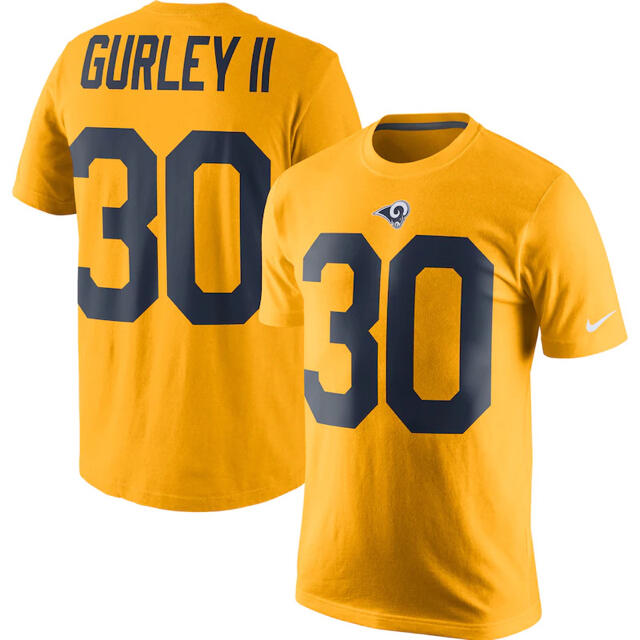 アメフト NFL ラムズ Todd Gurley II Sサイズ Tシャツ【新品 スポーツ/アウトドアのスポーツ/アウトドア その他(アメリカンフットボール)の商品写真