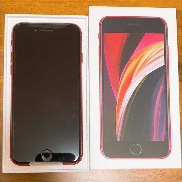 【新品未使用】iPhone SE 2世代　64GB/REDスマートフォン/携帯電話