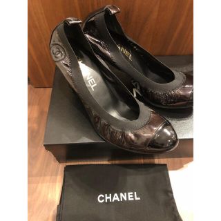 シャネル(CHANEL)のCHANEL シャネル パテント パンプス ヒール(ハイヒール/パンプス)