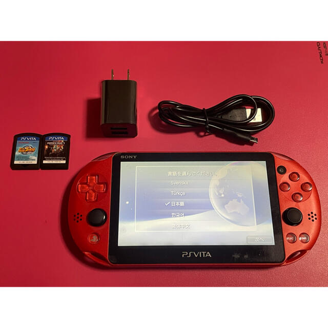 PlayStation Vita - vita メタリックレッド 2の通販 by ゲーム 