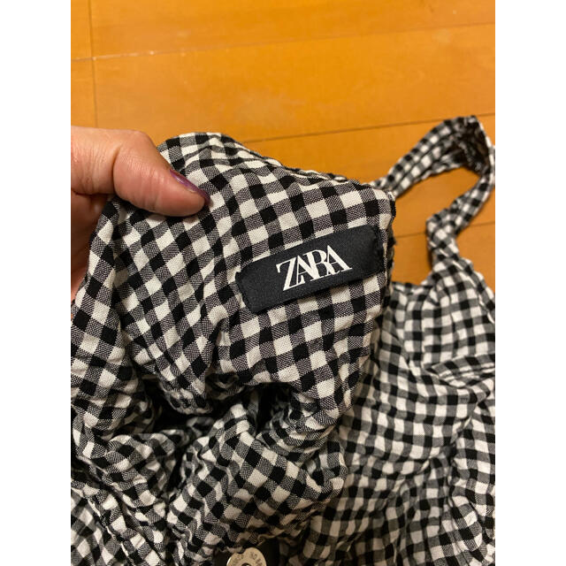 ZARA(ザラ)のにやっするさま専用　ZARA ザラ　ギンガムチェック　バッグ レディースのバッグ(トートバッグ)の商品写真