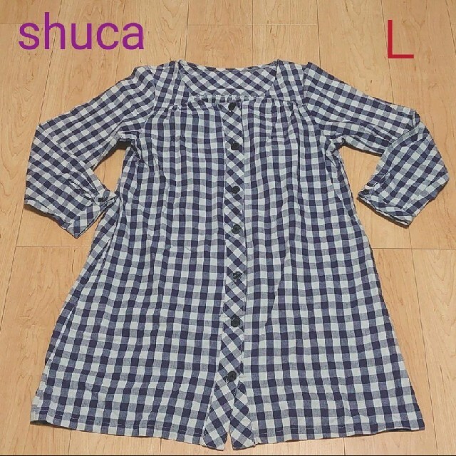 shuca(シュカ)のUSED　GLOBAL WORK　shuca　ワンピース　Ｌ レディースのワンピース(ひざ丈ワンピース)の商品写真