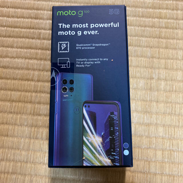 Motorola(モトローラ)の新品未使用　モトローラMotorola moto g100  8GB/128GB スマホ/家電/カメラのスマートフォン/携帯電話(スマートフォン本体)の商品写真