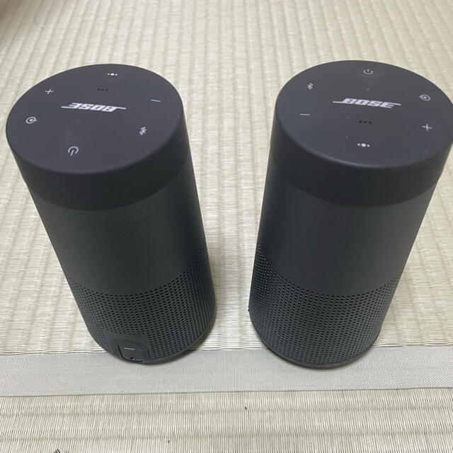 BOSE(ボーズ)のBOSE SOUNDLINK REVOLVE ブラック 2台 スマホ/家電/カメラのオーディオ機器(スピーカー)の商品写真