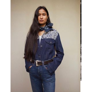 リーバイス(Levi's)のリーバイス　メイドアンドクラフテッド　フリンジデニムジャケット　Levi's(Gジャン/デニムジャケット)