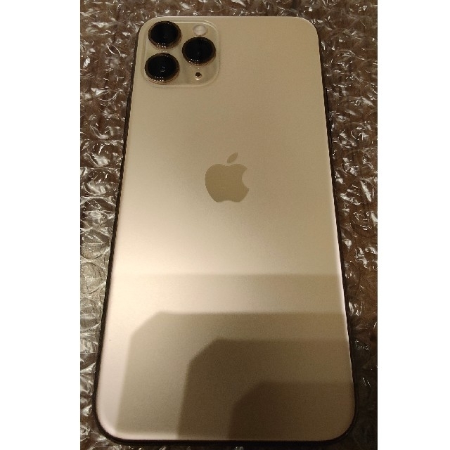 iPhone(アイフォーン)のほぼ未使用美品　iPhone11PRO ゴールド　64GB  SIMフリー　 スマホ/家電/カメラのスマートフォン/携帯電話(スマートフォン本体)の商品写真