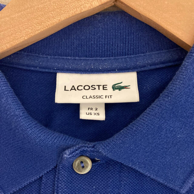 LACOSTE(ラコステ)のラコステ　ポロシャツ L1212 サイズ2 ブルー メンズのトップス(ポロシャツ)の商品写真