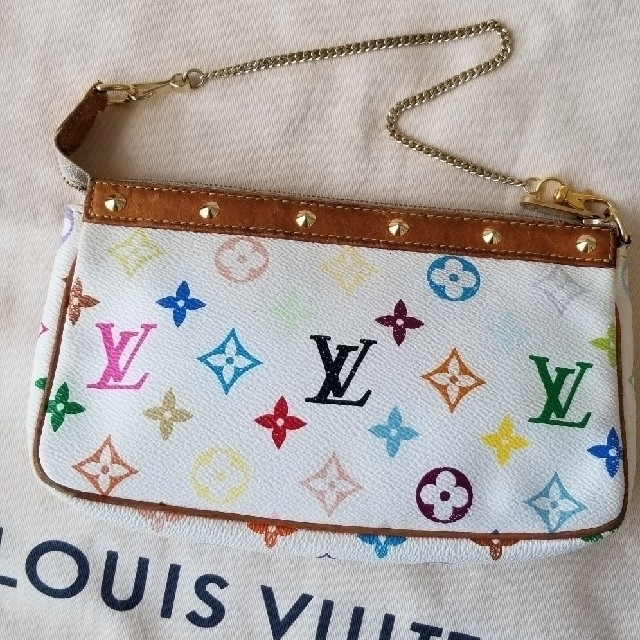 お値下げ LOUIS VUITTON マルチカラー アクセサリーポーチ-