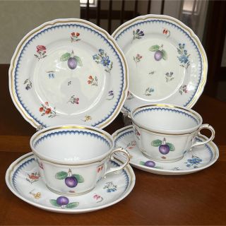 リチャードジノリ(Richard Ginori)の【美品】リチャードジノリ★イタリアンフルーツ★トリオ　ペア(食器)