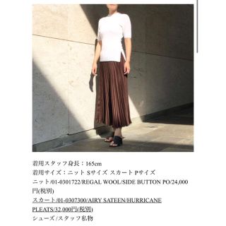 セオリー(theory)のtheory Airy Sateen Hurricane Pleats (ロングスカート)